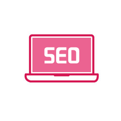 SEO優化紅色圖標 網站優化SEO紅圖